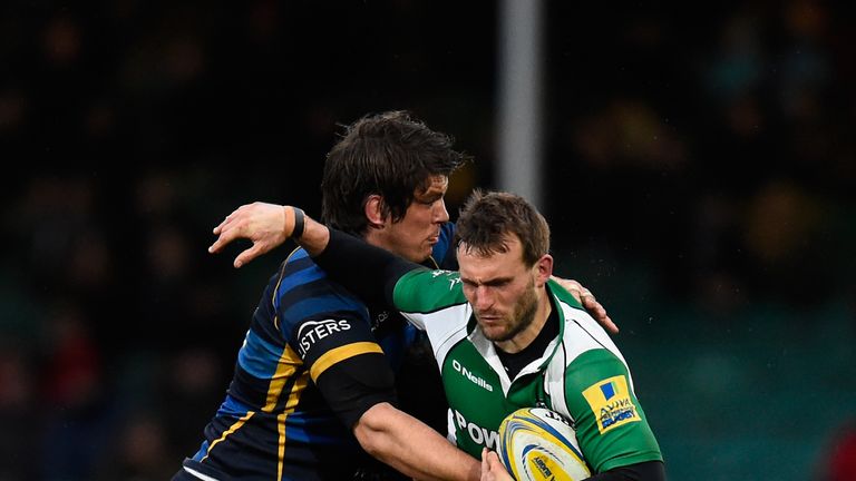 Donncha O' Callaghan (L) delivered a totemic man of the match performance