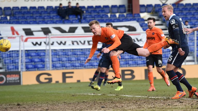 Billy McKay scores  Dundee United's late winner in Dingwall
