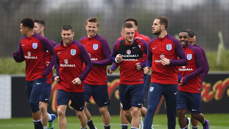 England have reported no new injuries for their game against Germany