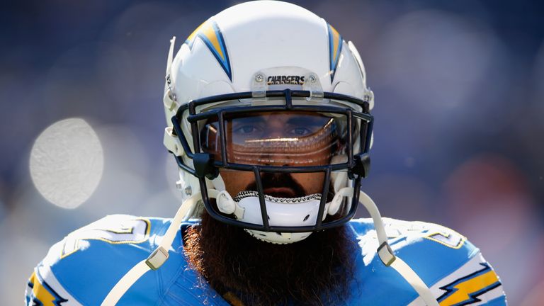 SAN DIEGO, CA - NOVEMBER 22:   Eric Weddle #32 of the San Diego Chargers looks on prior to a game against the 