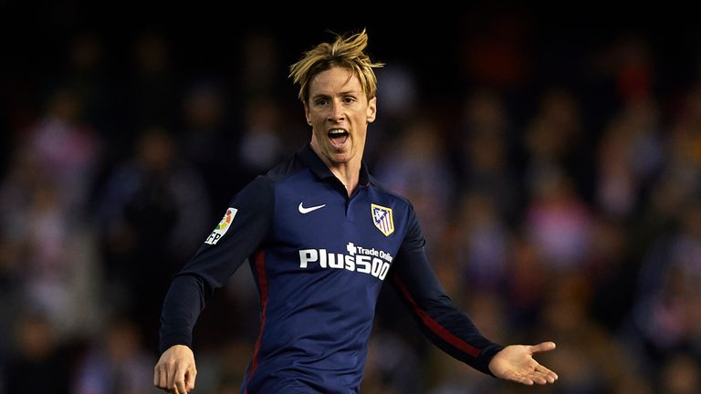 Fernando Torres of Atletico de Madrid reacts during the La Liga match between Valencia CF and Atletico de Madrid