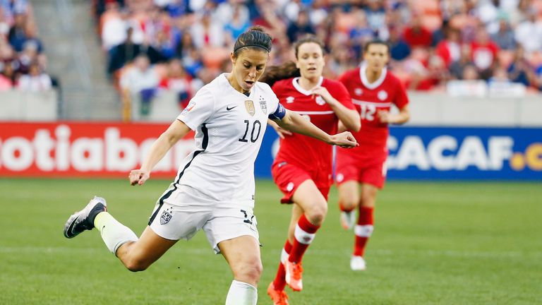 Carli Lloyd #10 of the United States 