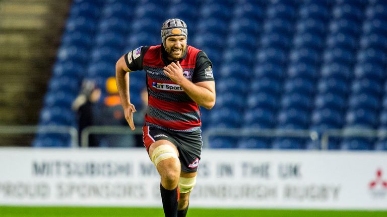 Fraser McKenzie in action for Edinburgh