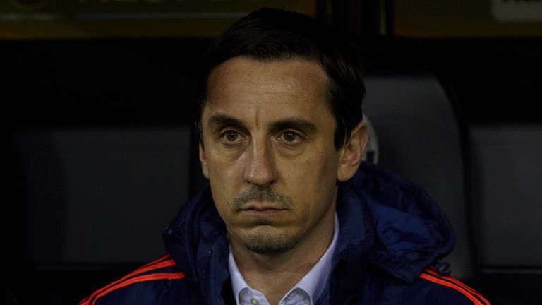 Gary Neville manager of Valencia CF.