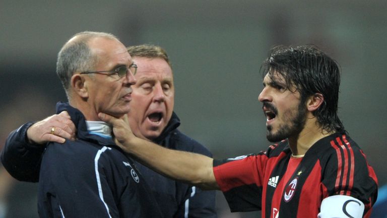 Gattuso clashed with then Tottenham assistant manager Joe Jordan during a Champions League game in 2011 and has taken his fiery style into coaching