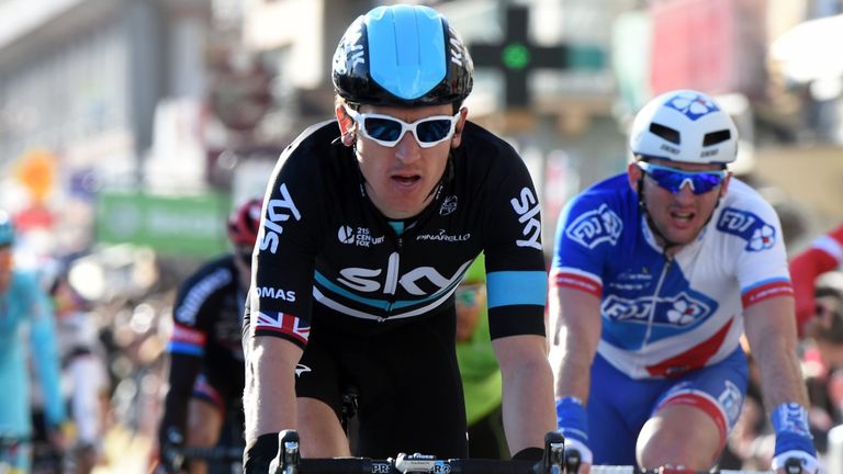 Geraint Thomas on stage four of the 2016 Paris-Nice