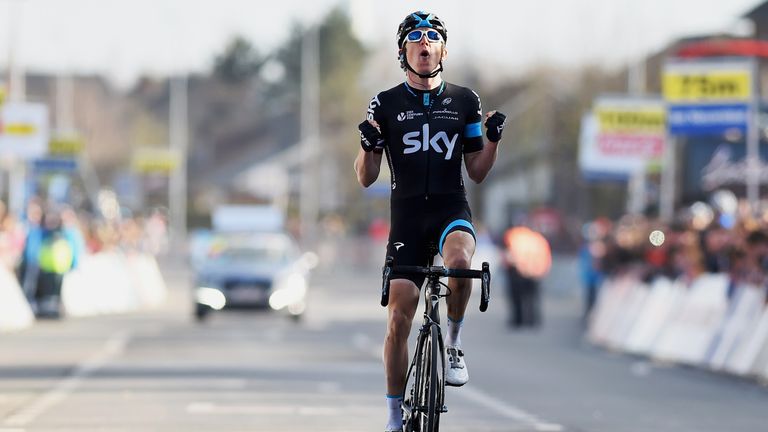 Geraint Thomas wina the 2015 E3 Harelbeke.