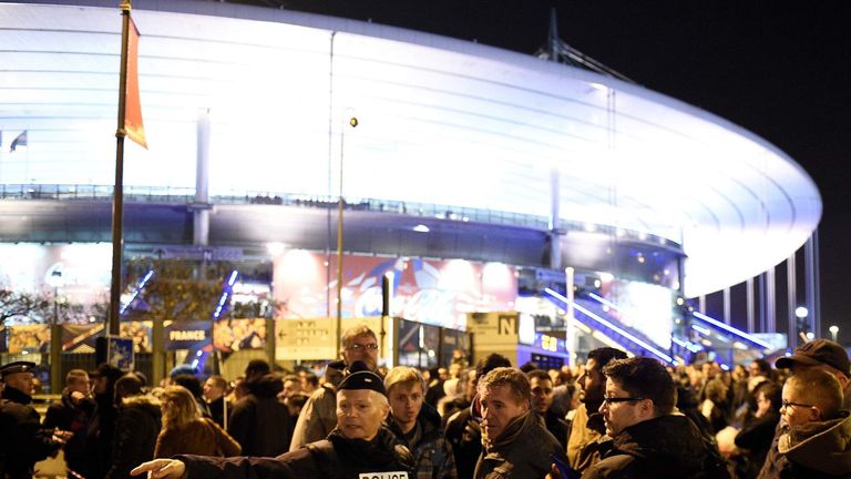 Outside the Stade de France stadium as terror attacks unfolded