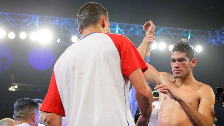 Gilberto Ramirez (R) following another victory