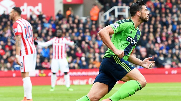 Graziano Pelle scored twice in Southampton's win over Stoke