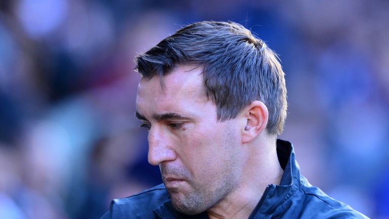 EDINBURGH, SCOTLAND - JANUARY 3 : Hibernian Manager Alan Stubbs looks on during the Scottish Championship match between Heart of Midlothian F.C. and Hibern