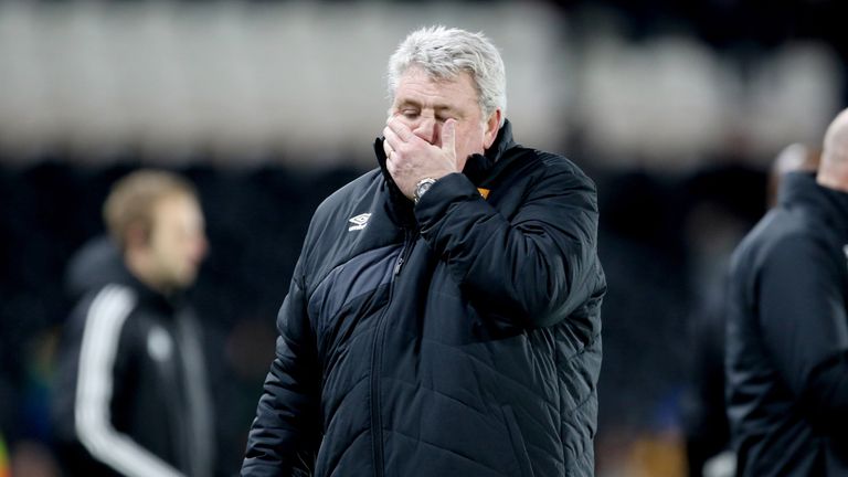 Hull City manager Steve Bruce after the Sky Bet Championship match at the KC Stadium, Hull.