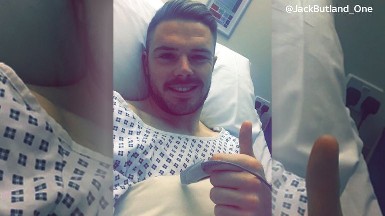 Jack Butland posted this photo on Twitter. Photo courtesy of @JackButland_One