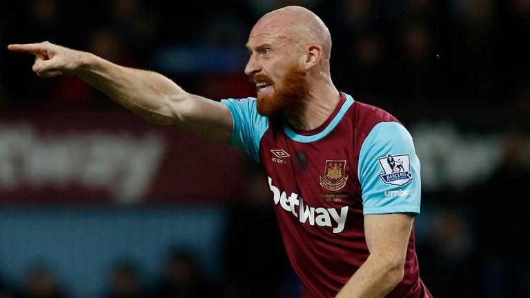 West Ham United's Welsh defender James Collins