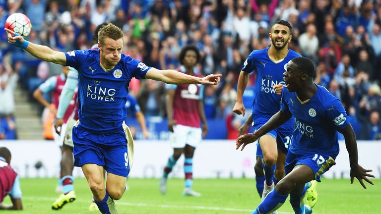 Leicester are currently five points clear at the top of the Premier League