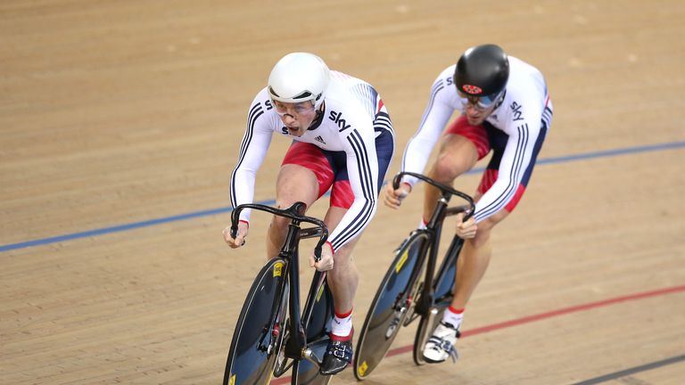 Jason Kenny, Callum Skinner, 2016 UCI Track Cycling World Championships (Picture: SWpix.com)