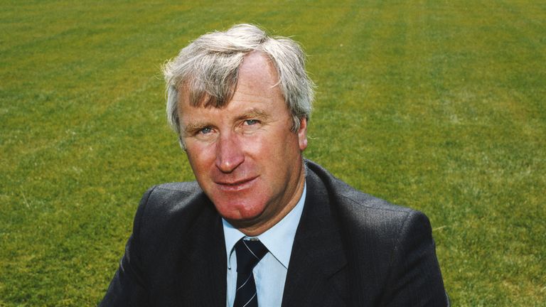 Rangers manager Jock Wallace pictured circa 1984 in his second spell as manager of the Glasgow club