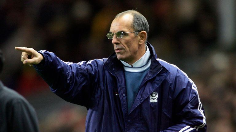 Portsmouth's stand in manager Joe Jordan