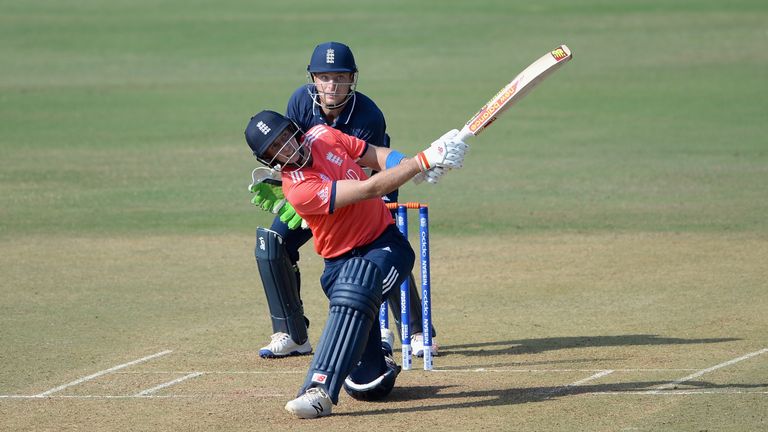 Joe Root top-scored with 48 for England, with Jos Buttler keeping wicket for Mumbai