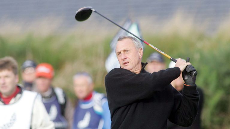 Cruyff frequently visited Scotland to play golf and he took part in the 2006 Alfred Dunhill Links Championship