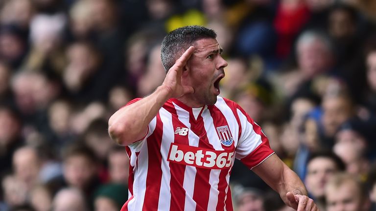 Jonathan Walters of Stoke City celebrates