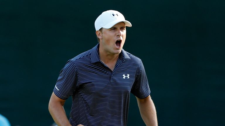 Spieth needed a birdie putt at the last to force a play-off 