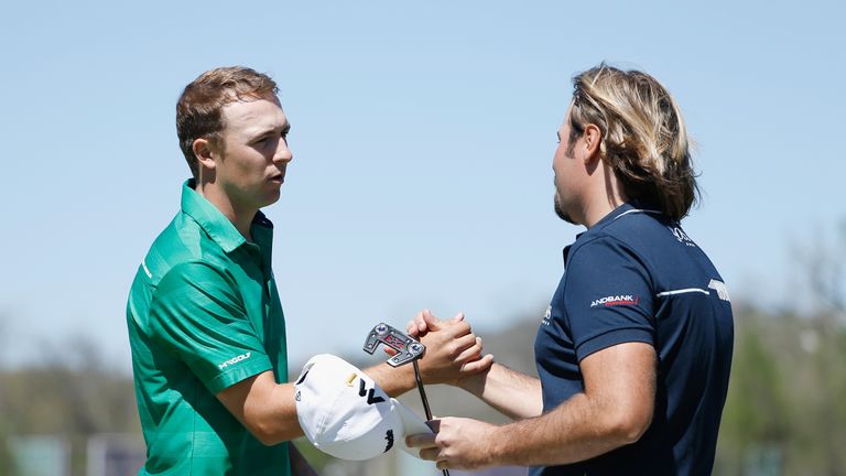 Jordan Spieth beat Victor Dubuisson 5&4