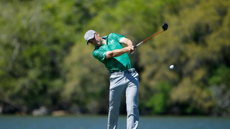 Spieth carded two birdies along the front nine 