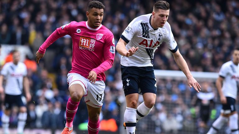 Joshua King and Kevin Wimmer tangle