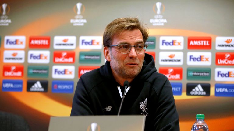 Liverpool manager Jurgen Klopp during a press conference