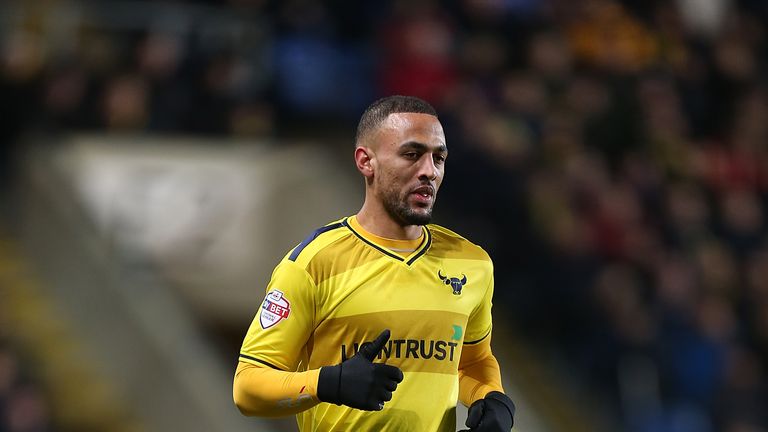 Kemar Roofe of Oxford United in action during the Sky Bet League Two match against Northampton Town