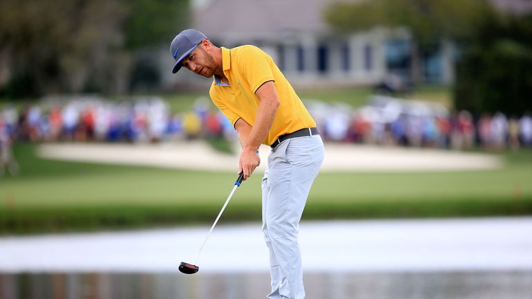 ORLANDO, FL - MARCH 20:  Kevin Chappell of the United States putts on the sixth green during the final round of the Arnold Palmer Invitational Presented by