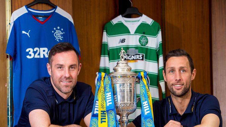 Kris Boyd and Scott MacDonald with Scottish Cup