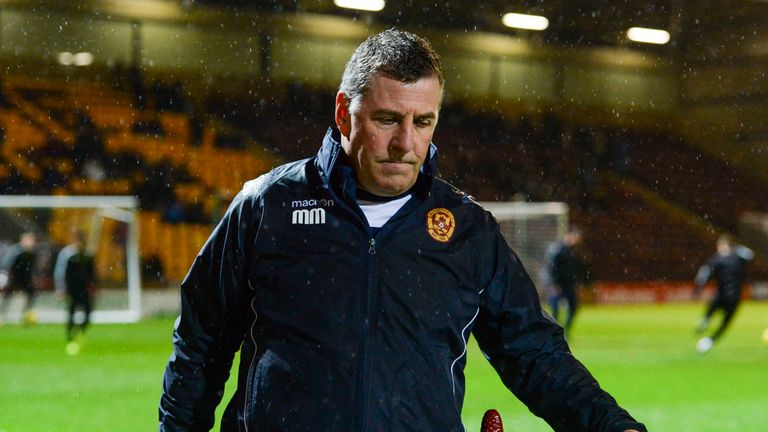 Motherwell manager Mark McGhee watched his side win 2-1