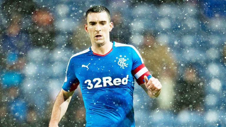 Rangers defender Lee Wallace in Championship action