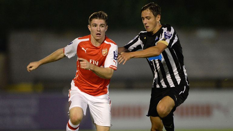 Liam Smith (r): Newcastle midfielder has joined Blackpool on loan