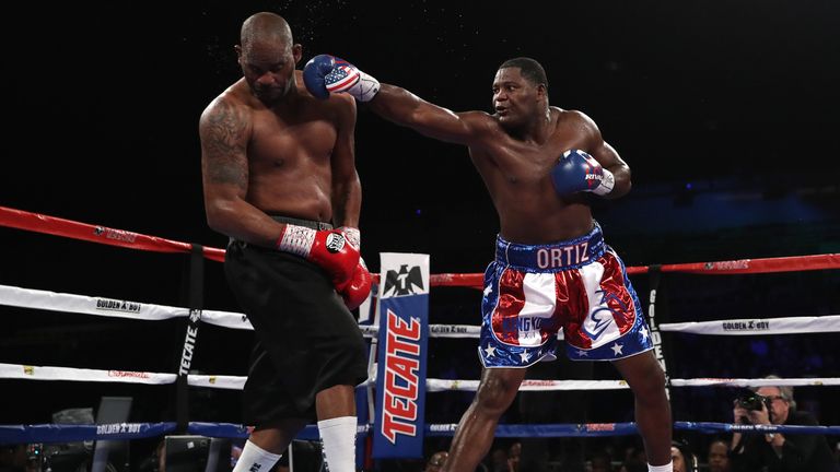 Luis Ortiz (R) is a big southpaw on the rise