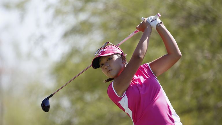 PHOENIX, AZ - MARCH 20:  Lydia Ko of New Zealand tees off on the third hole during the final round of the LPGA JTBC Founders Cup at Wildfire Golf Club on M