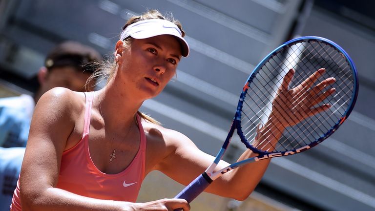 Russian tennis player Maria Sharapova