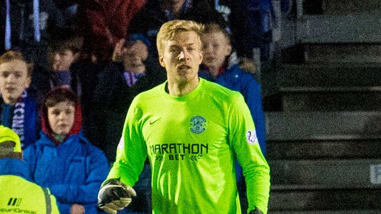 Mark Oxley Hibernian goalkeeper