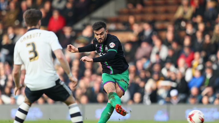 Marlon Pack scores the equalising goal at Craven Cottage.