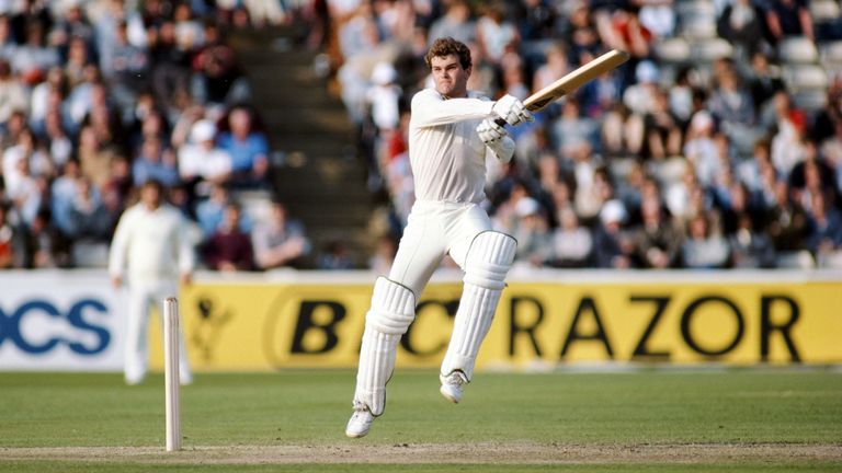 Martin Crowe in action for New Zealand at The Oval in 1983