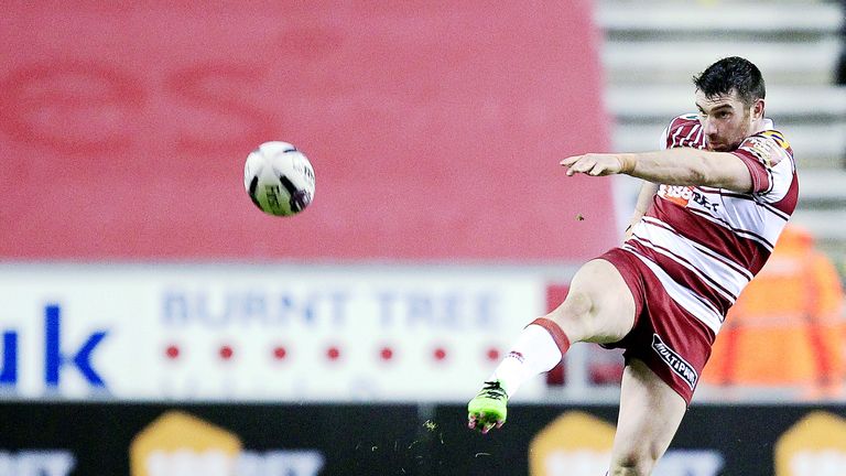 A Matty Smith drop-goal with five minutes remaining sealed the victory for Wigan.