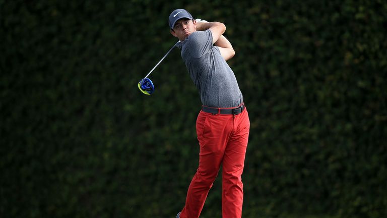 ORLANDO, FL - MARCH 20:  Rory McIlroy of Northern Ireland hits his tee shot on the ninth hole during the final round of the Arnold Palmer Invitational Pres