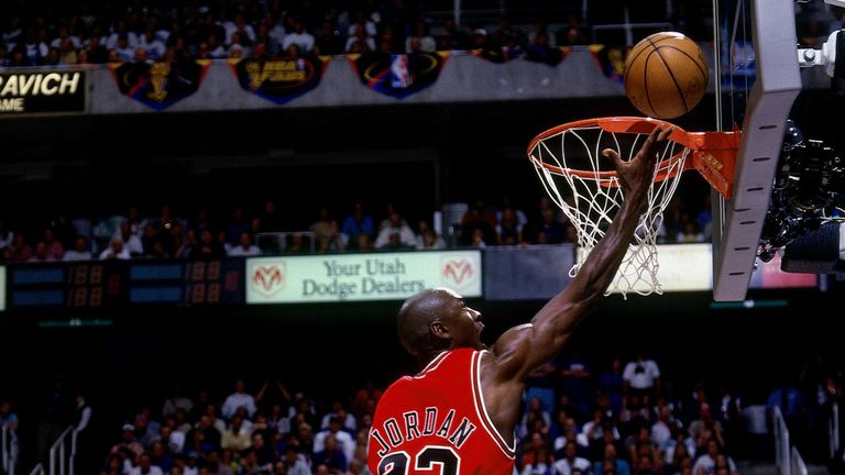 Michael Jordan #23 of the Chicago Bulls