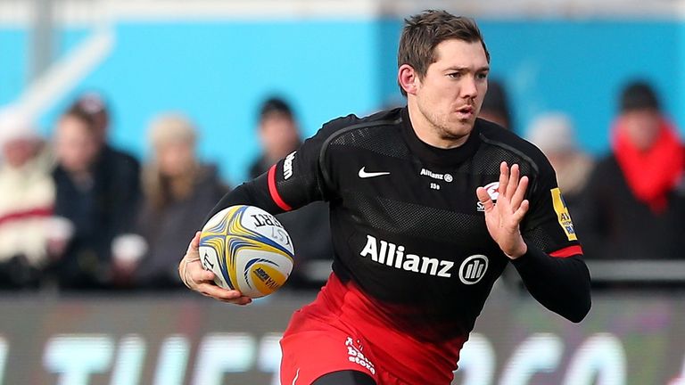 Alex Goode, who was released by England this week, scored 16 points for Saracens