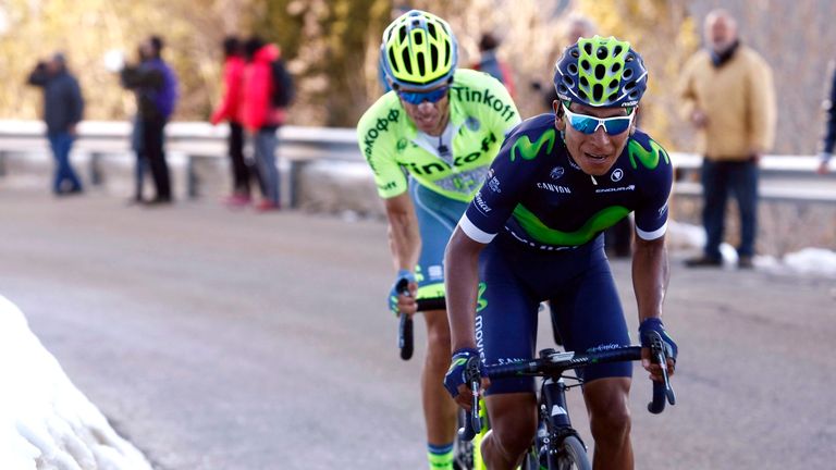 Quintana managed to pull away from Contador on the final climb to the line