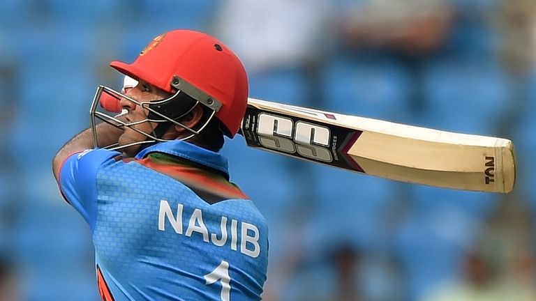 Afghanistan's Najibullah Zadran hit 48no from 40 balls