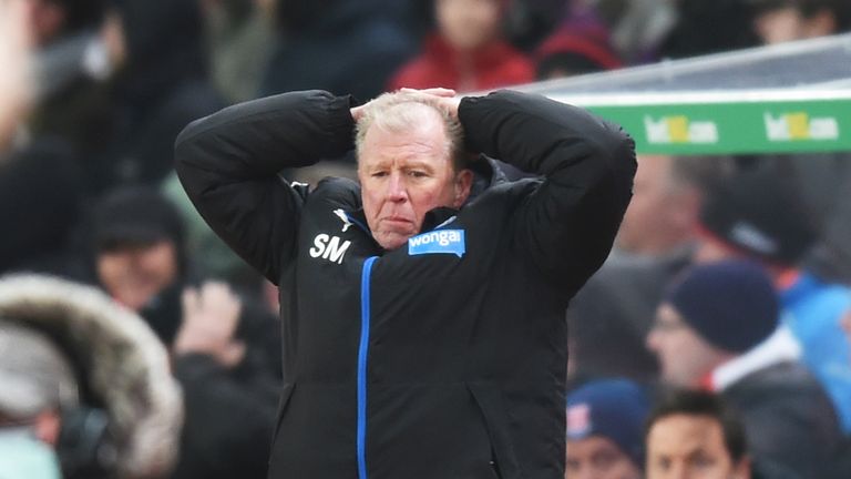 Steve McClaren endured a frustrating night at Stoke as Newcastle lost 1-0