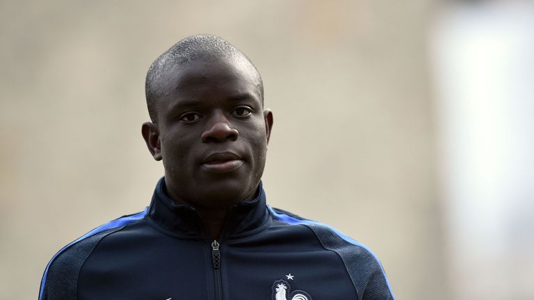 N'Golo Kante has been called up to the France squad for the first time